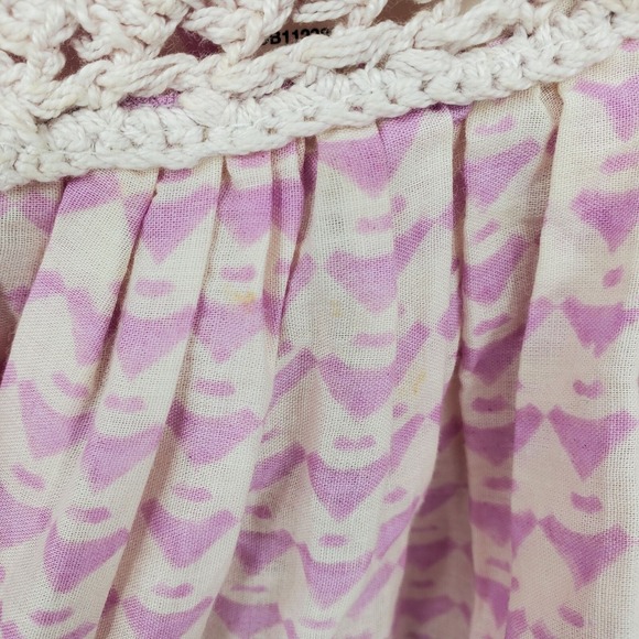 NWT Urban Outfitters Kimchi Blue Little Lies Pink Crochet Boho Festival Dress XS - Picture 10 of 16